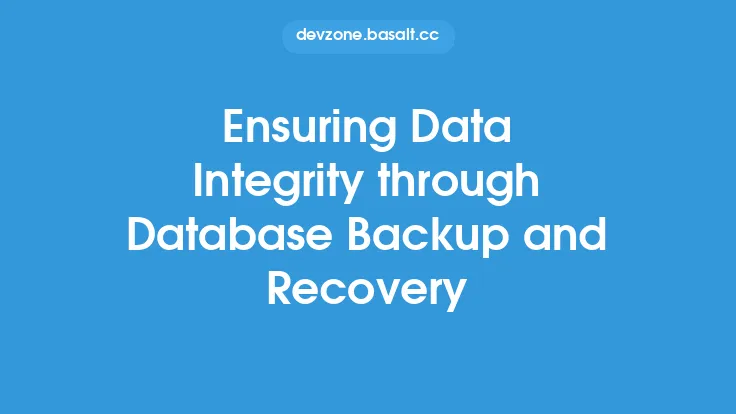 Ensuring Data Integrity through Database Backup and Recovery Thumbnail