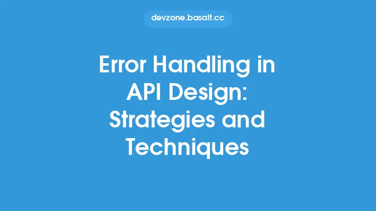 Error Handling in API Design: Strategies and Techniques Thumbnail