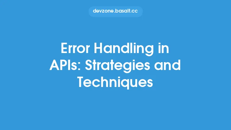 Error Handling in APIs: Strategies and Techniques Thumbnail