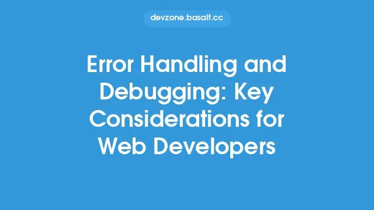 Error Handling and Debugging: Key Considerations for Web Developers Thumbnail