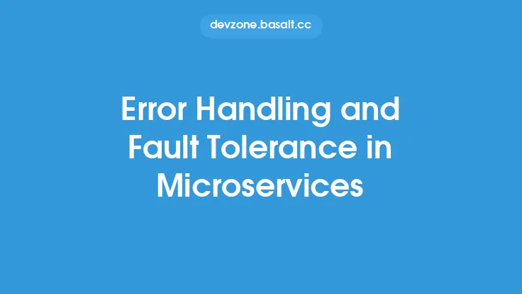 Error Handling and Fault Tolerance in Microservices Thumbnail