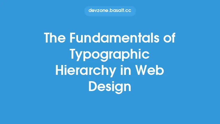 The Fundamentals of Typographic Hierarchy in Web Design Thumbnail