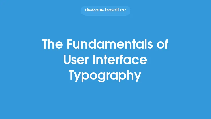 The Fundamentals of User Interface Typography Thumbnail