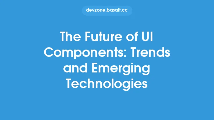 The Future of UI Components: Trends and Emerging Technologies Thumbnail