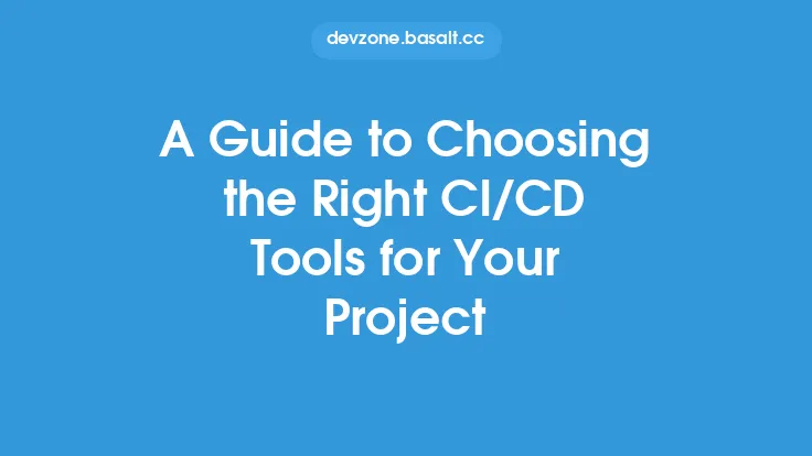 A Guide to Choosing the Right CI/CD Tools for Your Project Thumbnail
