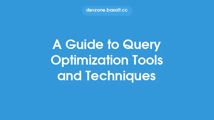 A Guide to Query Optimization Tools and Techniques Thumbnail