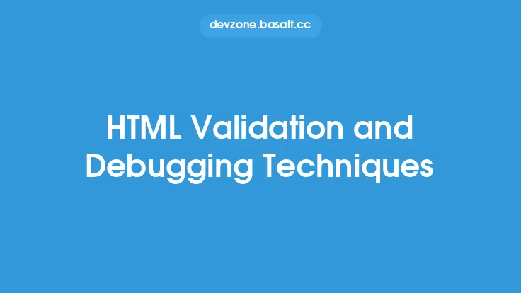 HTML Validation and Debugging Techniques Thumbnail