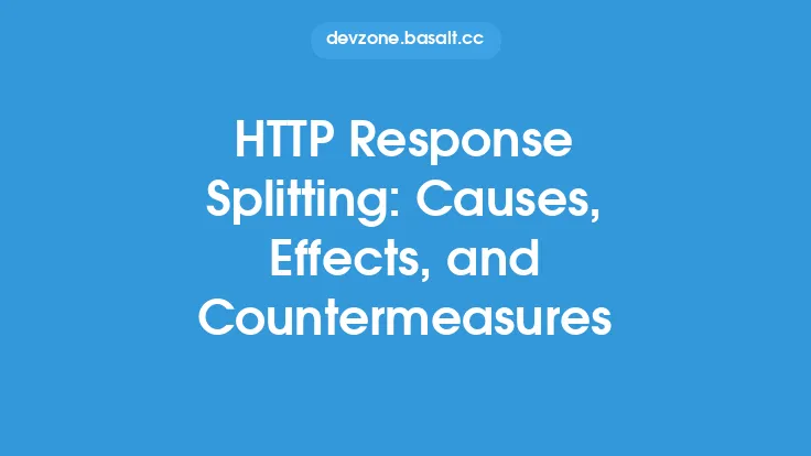 HTTP Response Splitting: Causes, Effects, and Countermeasures Thumbnail