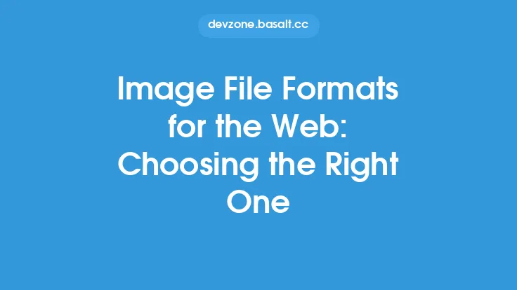 Image File Formats for the Web: Choosing the Right One Thumbnail