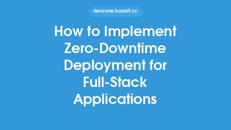 How to Implement Zero-Downtime Deployment for Full-Stack Applications Thumbnail
