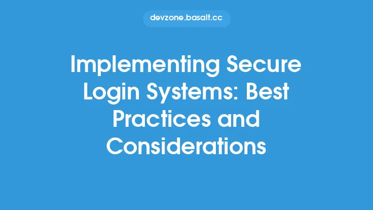Implementing Secure Login Systems: Best Practices and Considerations Thumbnail