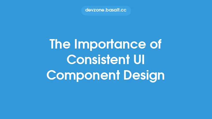 The Importance of Consistent UI Component Design Thumbnail