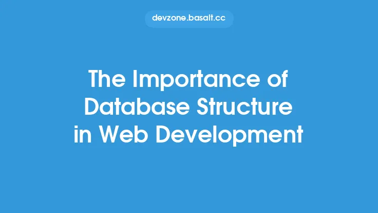 The Importance of Database Structure in Web Development Thumbnail