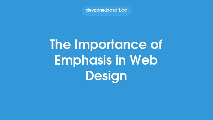 The Importance of Emphasis in Web Design Thumbnail