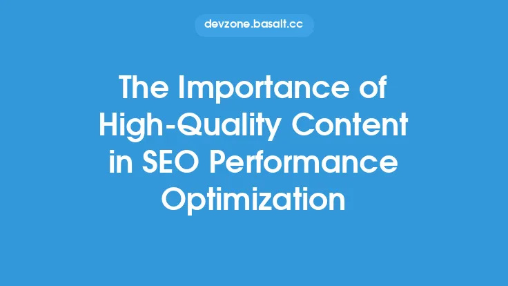 The Importance of High-Quality Content in SEO Performance Optimization Thumbnail