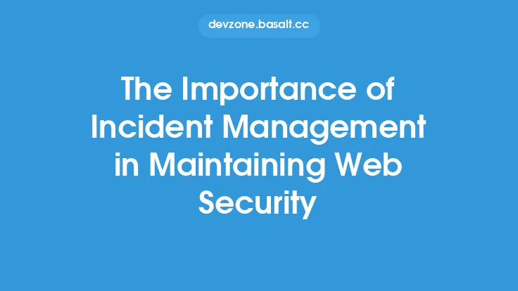 The Importance of Incident Management in Maintaining Web Security Thumbnail