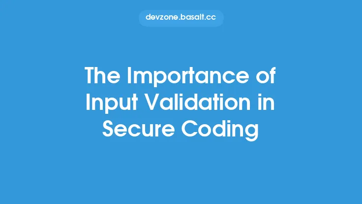 The Importance of Input Validation in Secure Coding Thumbnail