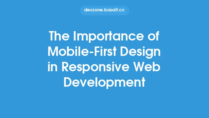 The Importance of Mobile-First Design in Responsive Web Development Thumbnail