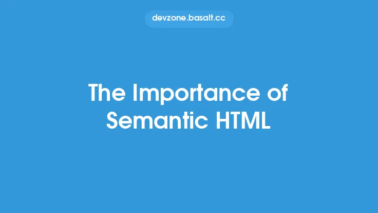 The Importance of Semantic HTML Thumbnail