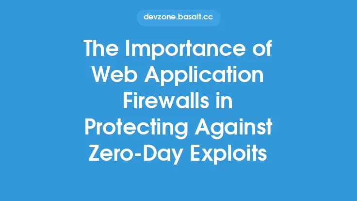 The Importance of Web Application Firewalls in Protecting Against Zero-Day Exploits Thumbnail