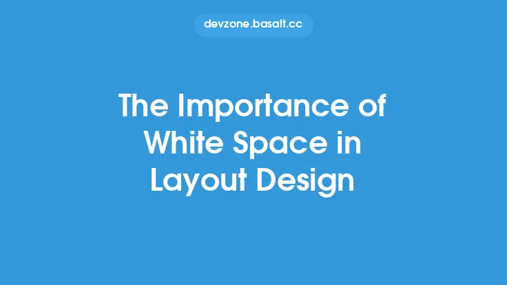 The Importance of White Space in Layout Design Thumbnail