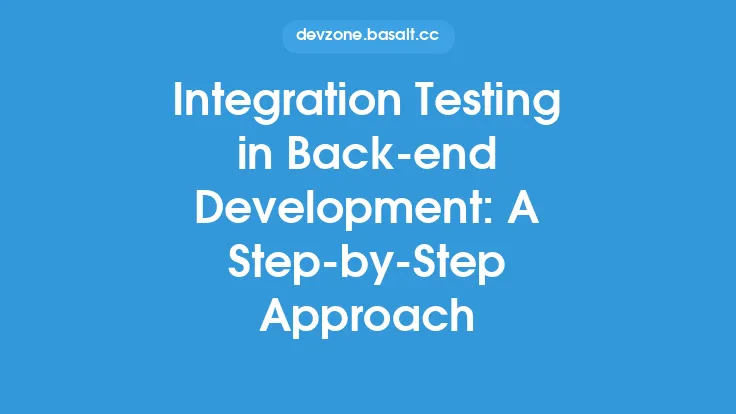 Integration Testing in Back-end Development: A Step-by-Step Approach Thumbnail