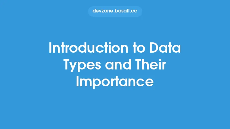 Introduction to Data Types and Their Importance Thumbnail