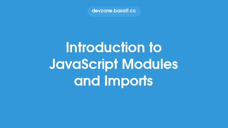 Introduction to JavaScript Modules and Imports Thumbnail