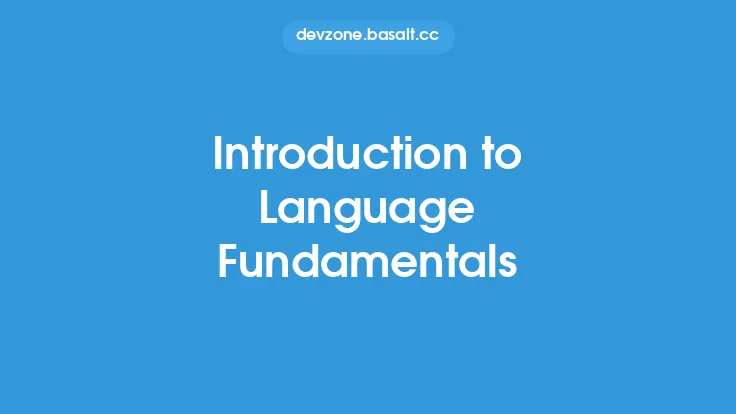 Introduction to Language Fundamentals Thumbnail