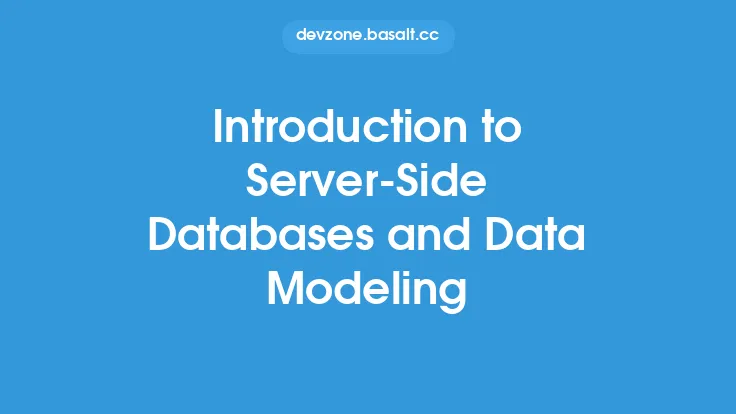 Introduction to Server-Side Databases and Data Modeling Thumbnail