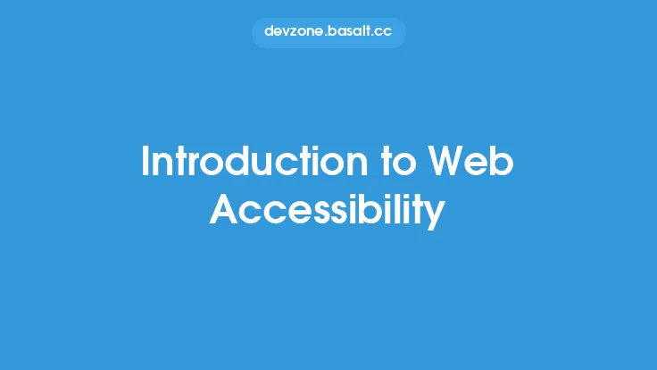 Introduction to Web Accessibility Thumbnail