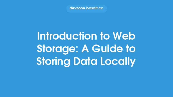 Introduction to Web Storage: A Guide to Storing Data Locally Thumbnail