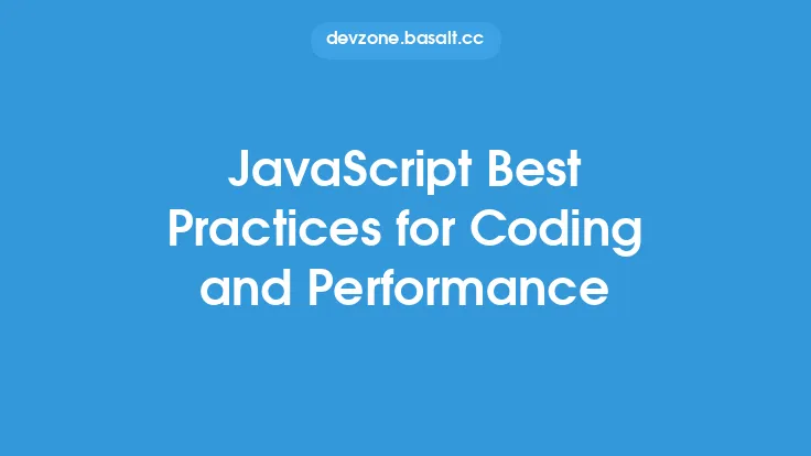 JavaScript Best Practices for Coding and Performance Thumbnail
