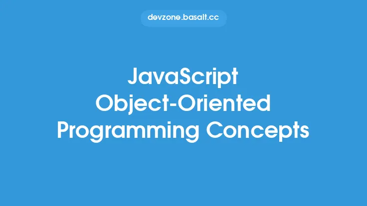 JavaScript Object-Oriented Programming Concepts Thumbnail