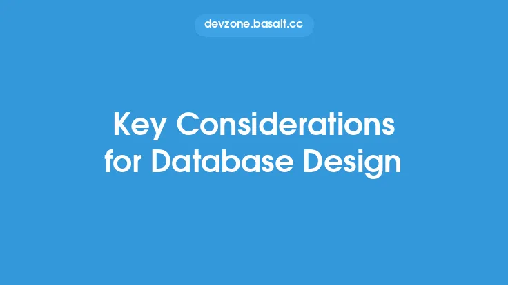 Key Considerations for Database Design Thumbnail