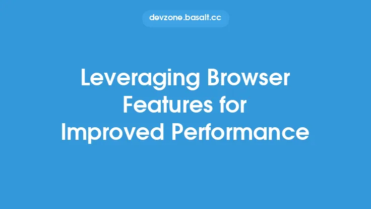 Leveraging Browser Features for Improved Performance Thumbnail