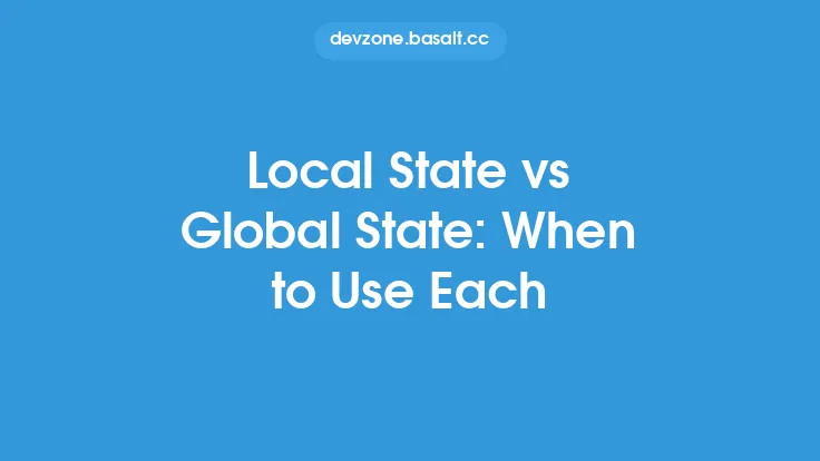 Local State vs Global State: When to Use Each Thumbnail