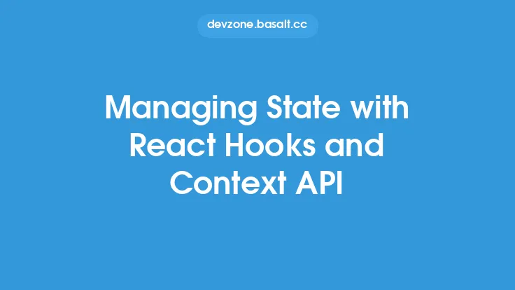 Managing State with React Hooks and Context API Thumbnail
