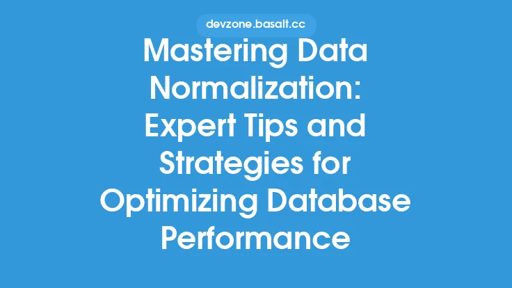 Mastering Data Normalization: Expert Tips and Strategies for Optimizing Database Performance Thumbnail