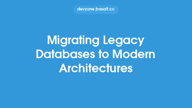 Migrating Legacy Databases to Modern Architectures Thumbnail
