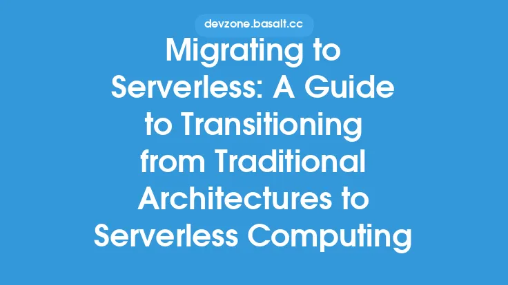 Migrating to Serverless: A Guide to Transitioning from Traditional Architectures to Serverless Computing Thumbnail