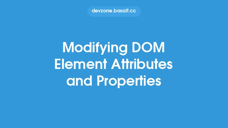 Modifying DOM Element Attributes and Properties Thumbnail