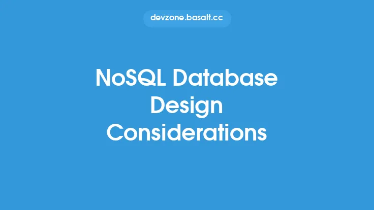 NoSQL Database Design Considerations Thumbnail