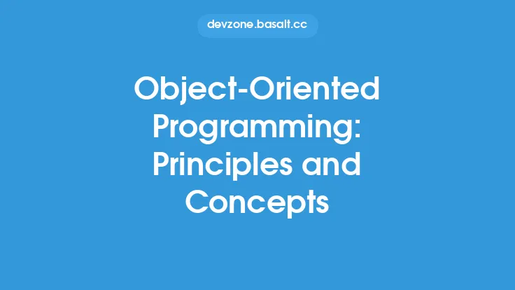 Object-Oriented Programming: Principles and Concepts Thumbnail