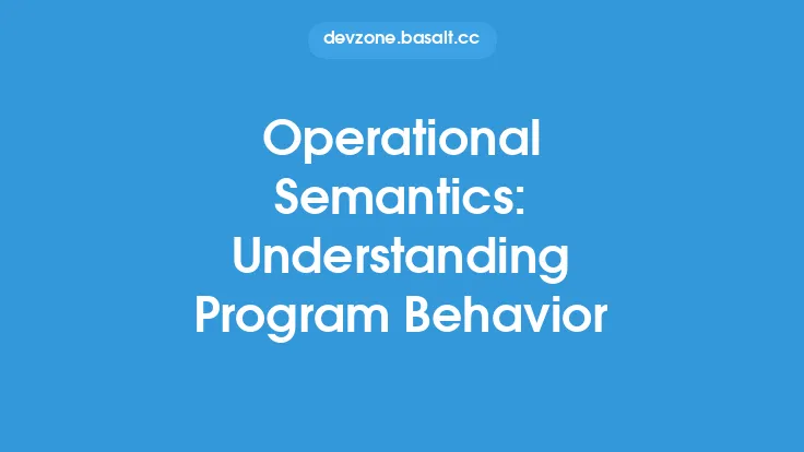 Operational Semantics: Understanding Program Behavior Thumbnail