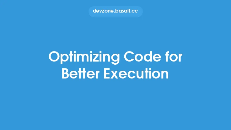 Optimizing Code for Better Execution Thumbnail