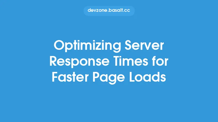 Optimizing Server Response Times for Faster Page Loads Thumbnail