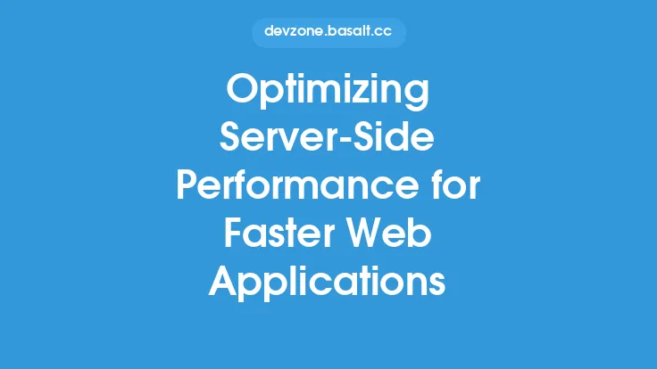 Optimizing Server-Side Performance for Faster Web Applications Thumbnail