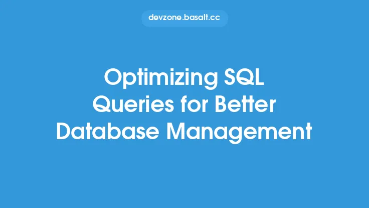 Optimizing SQL Queries for Better Database Management Thumbnail