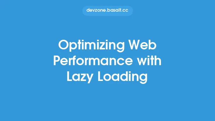 Optimizing Web Performance with Lazy Loading Thumbnail